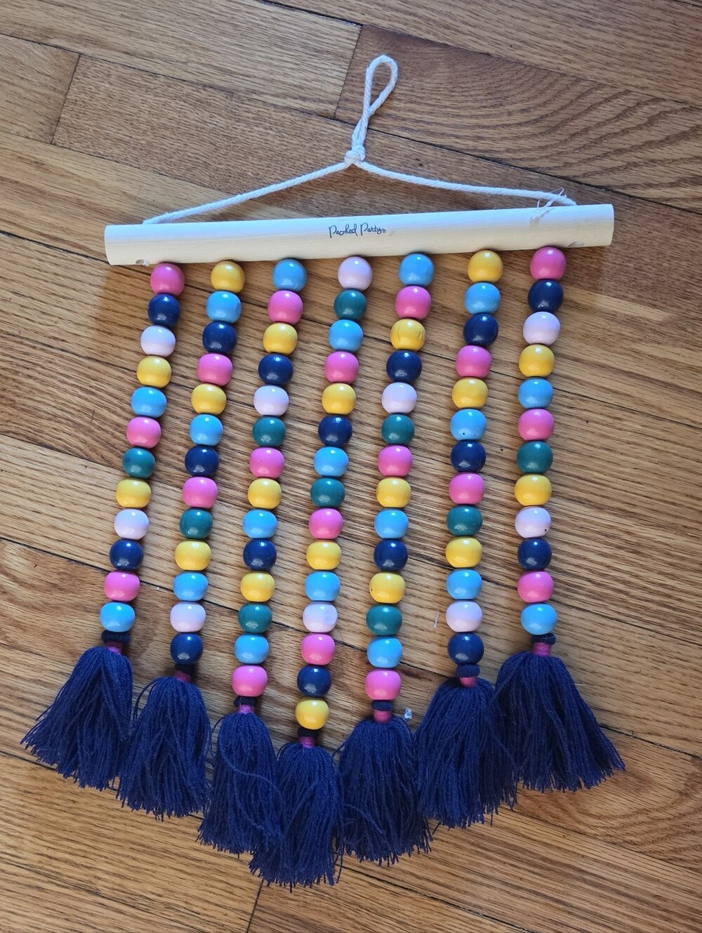 Colorful Beaded Tassel Wall Hanging